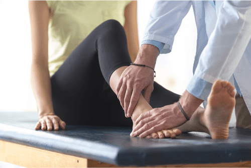 Chiropractic ankle adjustment