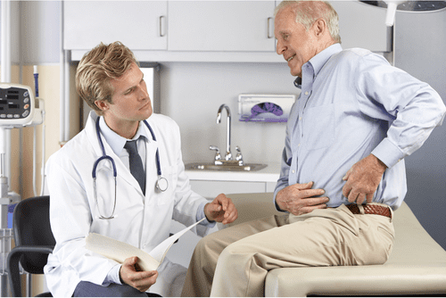 Chiropractic consultation for hip pain